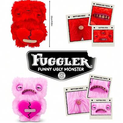 ZURU Fuggler，这款滑稽丑陋但又可爱古怪的怪物玩具，是一款真正独特的收藏级玩具（Aifuge - 焕新红色版）。