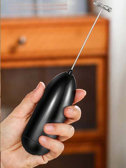 Espumador de leche eléctrico, espumador de leche manual, espumador de leche mini, agitador de café, mezclador de bebidas de acero inoxidable apto para café, latte, capuchino, matcha, chocolate caliente, espumador de leche portátil, espumador de leche eléctrico inalámbrico mini cafetera