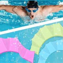 2个装硅胶男女成人自由泳划船掌垫手扑训练器游泳装备 - A - 查看 4