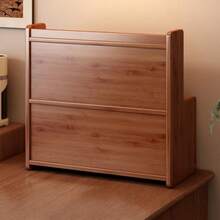 1/2件套多功能桌面收纳架，适用于厨房、办公室、卧室和宿舍 | 非常适合放置咖啡杯和日常用品 - 天然竹制收纳架，双层竹制厨房收纳架，带防尘罩，可放置调料罐、杯子、调味料、书籍和盆栽植物 - 多功能收纳架，是家庭和办公室的理想之选 - 彩色 - 查看 4