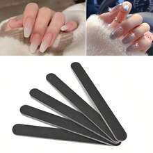 10pcs Professional Double-Sided Nail File Set, Including 100/180 Grit Black Nail Files And Buffers. Washable Double-Sided Nail Files Suitable For Natural Nails And Acrylic Nails DIY Salon Use. - Multicolor - View 5