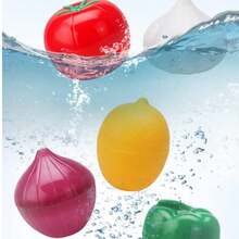 Freshsaver Reusable Plastic Food Storage Container Set - Round Flip-Top, Hand Washable, Multipurpose Fruit & Vegetable Kitchen Tool - Multicolor - View 9