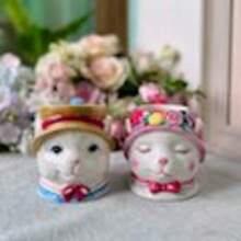 Handmade Ceramic 3D Sculpture And Hand-Painted Cute Cat Teapot, Coffee Pot, Couple Cups, Tea Cups, Suitable As Christmas, Valentine's Day, Mother's Day And Birthday Gifts - Multicolor - View 10