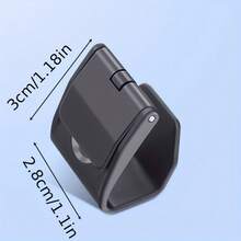 1pc Foldable Hidden Car Door Hook | Minimalist Black Car Storage Hook, Lightweight & Durable, Firm Grip, Space-Saving Design, Suitable For Most Vehicles, Streamlined Hook Shape, Compact & Sturdy Structure, Made Of PE Material - Multicolor - View 7