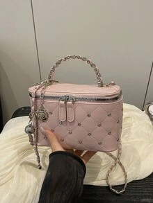 2026 New Arrival Wholesale Unique High-Quality Makeup Case Box, Mini Lipstick Bag, Shoulder Crossbody Bag For Women - Pink - View 12