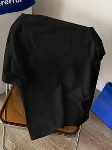 [Sporty T-Shirt]MILANO 96 Print, Men's Crew Neck Short Sleeve T-Shirt, Casual Tops For Men, Men's Comfy Clothing For Daily Wear, Men's Fashion & GiftRelaxed Plus Size T-Shirt - Black - View 3