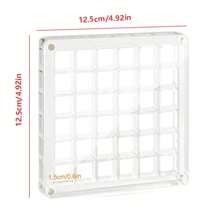 1个方形亚克力外壳展示盒，36格透明标本展示盒，磁吸式封口，高透明度，适合日常收集 - 無色 - 查看 4