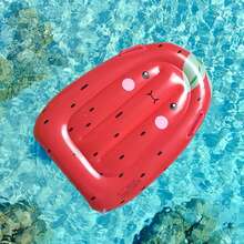1 pieza Tabla de surf inflable con patrón de frutas, tabla de entretenimiento portátil para vacaciones, adecuada para actividades acuáticas de verano, flotador inflable para piscina, artículo esencial para la playa - Multicolor - Ver 6