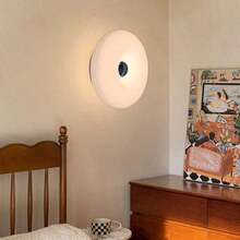 Modern Sweet Orange Donut Lamp, 3-Color Dimmable Desk Lamp, Rechargeable, Control Switch, Suitable Bedroom, Desk Decor - Pink Donuts - View 9