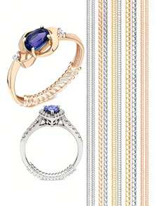 16件套戒指尺寸测量器/可调节隐形橡胶垫/适用于调整松动戒指尺寸 - 均碼 - 查看 2