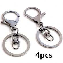 4pcs Keychain Ring With Lobster Clasp Hooks Key Rngs DIY Keychains Jewelry Making Accessories Findings - Keychain Clasp Hooks Rings - View 19