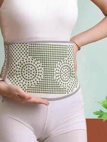 1pc Moxibustion Heating Waist Belt, Large Coverage Warm Keeping, Suitable For Men And Women, Elastic + Adhesive Design, Free Movement, Not Easy To Shift, Used For Waist Warmth And Protection, Suitable For All Seasons - Multicolor - View 4