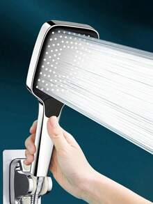 3pcs High Pressure Handheld Shower Head Set, 3 Spray Modes, With 1.5m Shower Hose And Adhesive Bracket - D Shower Set - View 2