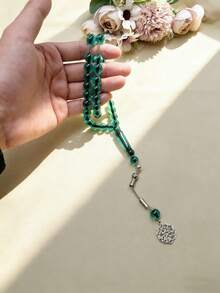 1条45颗10毫米串珠手链，日常祈祷念珠手链，斋月念珠，男女通用，适合（斋月、开斋节、宰牲节、节日礼物） - 彩色 - 查看 2