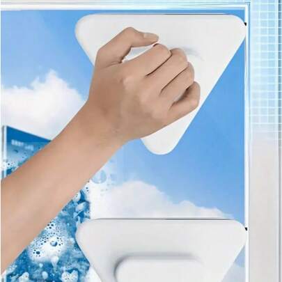 A Magnetic Double-Sided Window Cleaner Suitable For High-Rise Buildings, A Powerful Magnetic Glass Cleaning Tool, Suitable For L