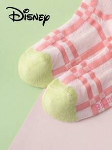 5 đôi/1 gói tất lưới ren họa tiết Công chúa Disney, tất cổ cao thoáng khí dễ thương mùa hè dành cho bé gái và bé trai - Nhiều màu - Xem 5