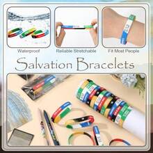 25 Sets Easter Christian Gift Bulk Plan Of Saation Pen Bible Verse Bracelet Gospel Romans Road Tract Scripture Gifts Bulk For Women Church Party Sunday School Pastor Teacher Classic - 黑色 - 查看 4