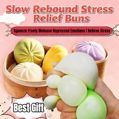 1/2/3 Pcs Squishable Food Stress Relief Toys: Colorful Mini Bread Squeeze Balls, Slow Rebound Anti-Stress Gadgets, Realistic Fake Bread Dough Balls, Stretchable Sensory Desktop Toys, Relieve Anxiety, Office Relaxation, Home Decor | Best Gift For Family And Friends