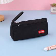 Customized Text LOGO Minimalist Pencil Case, Large Capacity Stationery Bag, Pencil Pouch For Students, Back To School Gift, Personalized Pencil Bag - Multicolor - View 11