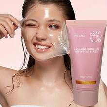 MELAO 胶原蛋白生物素滋养面膜，深层保湿滋养睡眠面膜，提亮紧致肌肤，适合所有肤质，50克/1.76盎司 - 50g - 查看 3