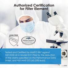 Filtro de agua certificado NSF/ANSI 42 y 372, reemplazo para los filtros negros Berkey® BB9-2®, ProOne® o sistema de filtro de agua por gravedad Alexapure® y serie de tanques Waterdrop King, (Paquete de 2) - Ver 5