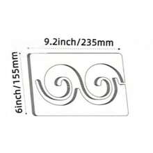 3pcs Acrylic Quilting Template Set - Seamless Design Transparent Free Motion Quilting Ruler For Home Sewing Machine - Transparent - View 9