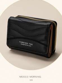 Cartera corta para mujer | Cartera de piel de PU acolchada con correa de muñeca y ranura para tarjetas para mujeres, cartera de dinero, cartera mini, cartera, cartera pequeña, cartera linda, cartera de muñeca, accesorios para maestros, bolsos lindos, muñequera - Multicolor - Ver 9