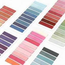 7-pack/förpackning Gradient Flerfärgade Självhäftande Anteckningsblock, 200 ark per kort, Livfulla färger, Lämplig för Kontor, Dokumentklassificering, Anteckningsboksmärkning och Sidanteckning - Multifärgad - Visa 4