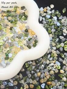 Acrylic Irregular Blending Small Crushed Stone Scattered Beads Handmade Bead Bracelet Materials, Mobile Phone Chain Accessories, DIY Hairpins, Headwear, Shoes, Hats, Handbags, Bead Embroidery Crafts, Etc - Multicolor - View 5