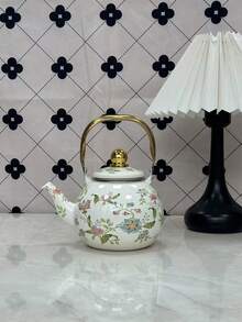 SummitPulse 一套异域风情珐琅茶壶，北欧风格，可搭配干花和鲜花花瓶装饰，四季通用，耐高温，多功能，可作水壶、咖啡壶、油壶、醋壶、冷水壶，小容量茶壶带滤网，便携式水壶，适合户外野餐和露营，节日和生日馈赠亲友的理想之选。 - 彩色 - 查看 6