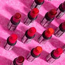 Ruby Red Lipstick Matte Finish Long-Lasting Highly Pigmented Smooth Apply Full Coverage Lip Color Makeup In Black And Blue - Đen xanh - Xem 4