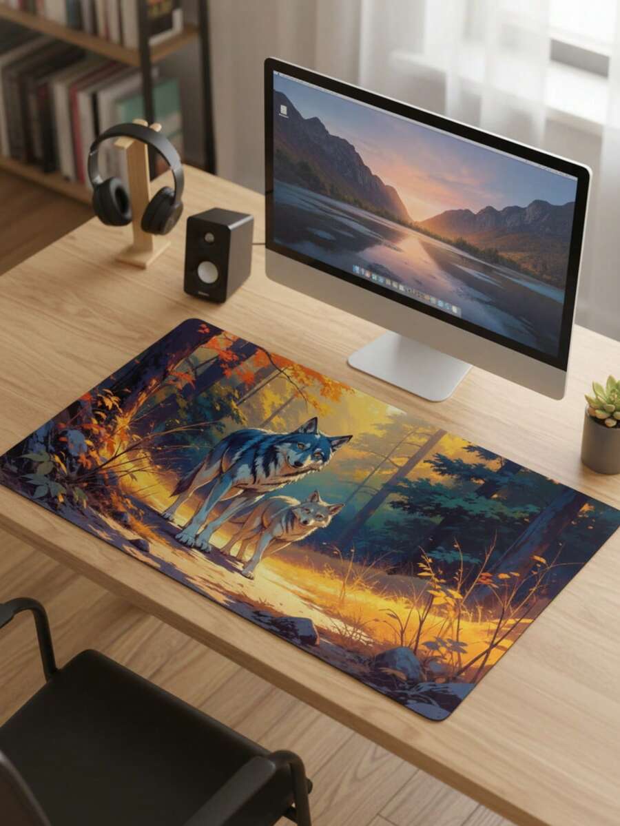 Tấm lót chuột chơi game cỡ lớn, thích hợp dùng làm thảm bàn phím, thảm trải bàn hoặc giá đỡ sách, lý tưởng cho game thủ, văn phòng và ký túc xá, tương thích với chuột và trackball, máy tính, môi trường văn phòng và chơi game, món quà tuyệt vời cho game thủ. - Xem 1
