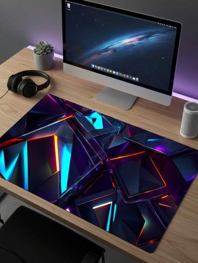 大型游戏鼠标垫，也可作键盘垫、桌面垫或书架使用，是游戏玩家、办公室和宿舍的理想之选，兼容鼠标和轨迹球，适用于电脑、办公和游戏环境，是送给游戏玩家的绝佳礼物。