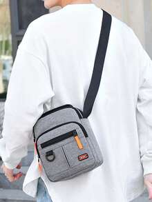 新款防水牛津布斜挎包，单肩包，休闲男士背包，斜挎手提包，耐用耐磨。 - 彩色 - 查看 7