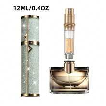 可填充皮革底座奢华旅行香水喷雾器，便携式迷你古龙水喷雾瓶 - 彩色 - 查看 86