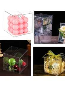 5pcs/Set Kotak Hadiah Transparan, Kotak Persegi Bening Plastik PVC - Cocok untuk Kemasan Lilin, Perlengkapan Pesta, Dekorasi Pernikahan dan Pembungkus Hadiah, Dapat Digunakan Kembali dan Serbaguna, Cocok untuk Paskah, Hari Ibu, Suvenir Pesta, Barang Usaha Kecil, Kotak Kemasan, Dekorasi Pernikahan, Pernikahan, Kotak Hadiah dan Lebih Banyak Acara. - transparan - View 4