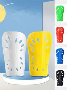 10-18 Years Old Kids Professional Football Shin Guards With Ventilation Holes, Training & Match Leg Pads - Multicolor - View 2