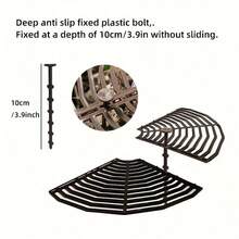 Plastic Round Grid Cover/Protective Soil Guard (To Prevent Cats, Dogs, Children From Entering) - Cat Scratch Pad/Pet Digging Deterrent Mat - Flower Shed Fence - View 2