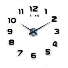 2026 Modern Design Large 3D DIY Quartz Clock, Fashionable Mirror Surface Sticker, Living Room Home Decor Wall Clock - 1PC - View 19