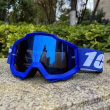 Easypie Selection Motorcycle Goggles Motocross Glasses Off-Road Sunglasses For Man MTB ATV Mask Windproof Protection Cycling Racing Goggles - Màu xanh da trời - Xem 3