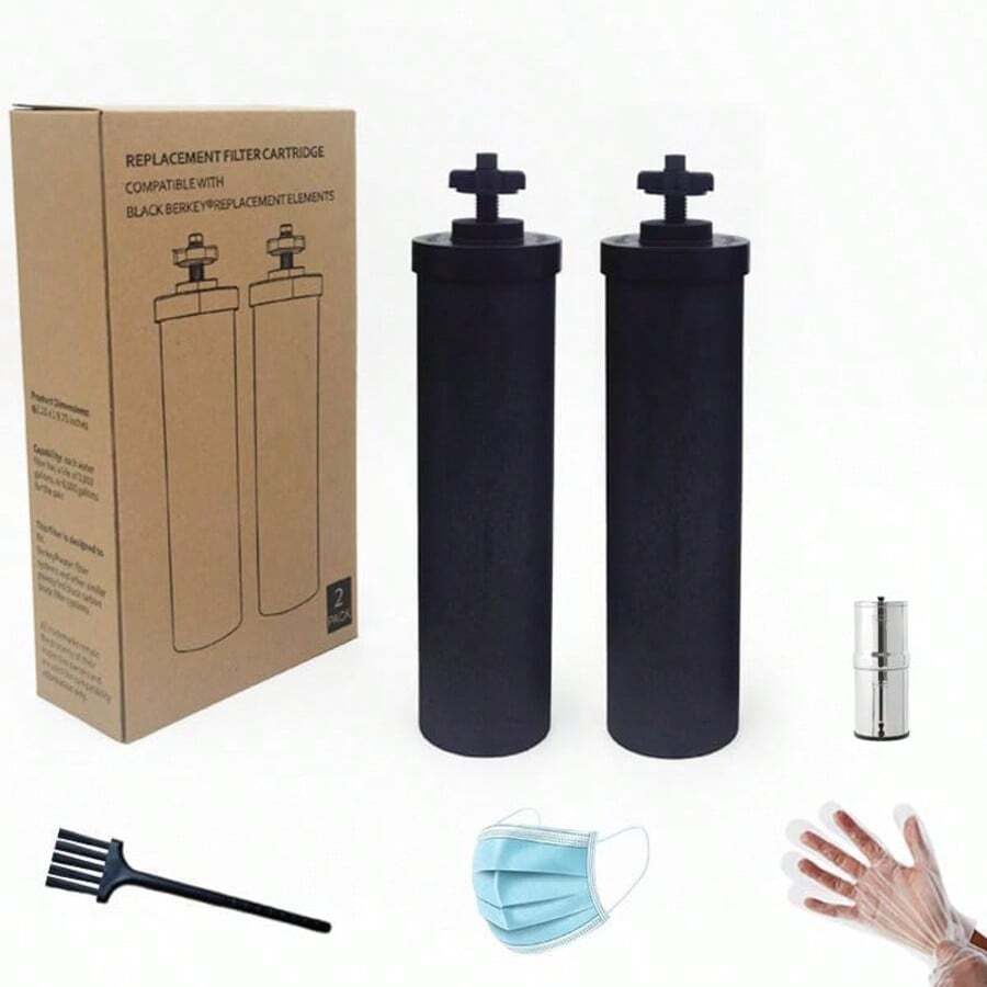 BB9-2 Water Filter Replacement For Berkey Water Purification System. NSF Certified Carbon Filter For Berkey Water Filter Replacement,For Big Berkey Water Gravity Filter,2 Pack - Xem 1