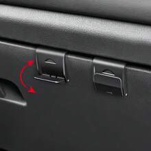 1pc Foldable Hidden Car Door Hook | Minimalist Black Car Storage Hook, Lightweight & Durable, Firm Grip, Space-Saving Design, Suitable For Most Vehicles, Streamlined Hook Shape, Compact & Sturdy Structure, Made Of PE Material - Multicolor - View 1