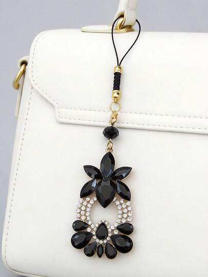 Lianxyfu 奢华手机挂饰 - 优雅酒瓶造型吊坠，可挂于手机、后视镜和包包上，用途广泛，时尚礼品