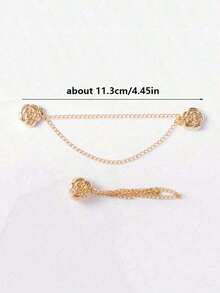 4件/套 可调节磁性山茶花袖夹 - 耐用合金材质，可拆卸下摆夹，适用于T恤、裤子，以及固定过长的连衣裙袖子 - 彩色 - 查看 6