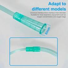 1PC 1.5/2/3/5m Cannula Double Stuffy Nose Tubing Disposable Oxygen Tube Plastic Tube Oxygen Tubes Tubing - M-001 Mint Green - View 6