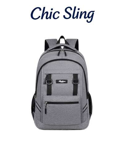 SHILAN 商务通勤背包，大容量电脑背包，耐磨防水旅行包，多口袋学生书包，可容纳15.6英寸电脑，通勤/上学/商务旅行两用包