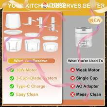 100250400ML Mini Food Chopper Blender Processor For Nut Vegetable Fruit Food From Ddf The Best Price - Fp221s - View 5