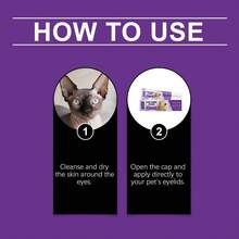 Pet Eye Tear Stain Remover Cream, Gentle Tear Stain Cleaner For Cats And Dogs, Convenient Daily Care - View 4