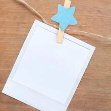 50个迷你木质夹子，照片夹，适合固定照片，手工DIY木质夹子 - 彩色星星 - 查看 7