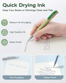 Multicolor Pens 4-In-1 Colored Ballpoint Pen 0.5mm Quick Dry Black Ink Pens Fine Point Smooth Writing Pens Cute Nurse Pens For Work 18 Colors 6PCS - Nhiều màu - Xem 3